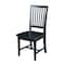 International Concepts Set of 2 Mission Side Chairs, Black C46-265P - alternate 1